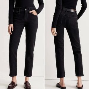 Madewell Mid Rise Perfect Vintage Jeans in Clean Black